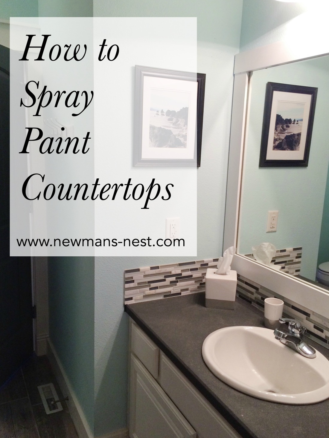 howtospraypaintcountertops, spray paint countertops, remodel, DIY home project